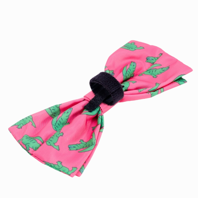 Bow Tie | Alligators Pink & Lime