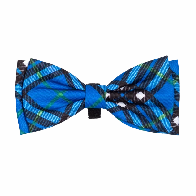 Bow Tie | Bias Plaid Blue