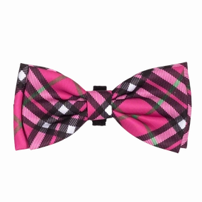 Bow Tie | Bias Plaid Pink