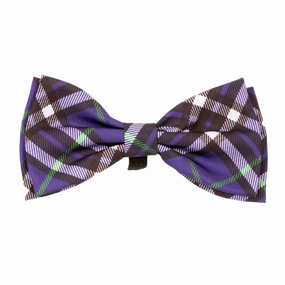 Bow Tie | Bias Plaid Purple