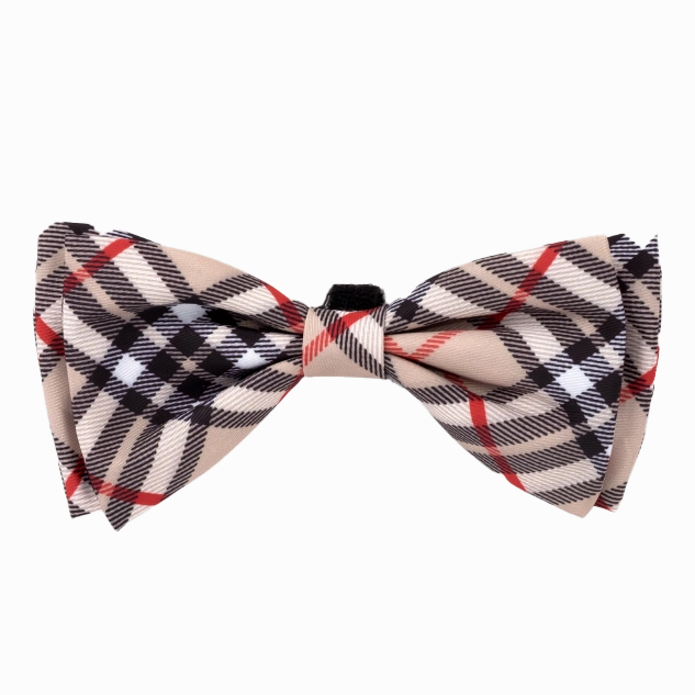 Bow Tie | Bias Plaid Tan