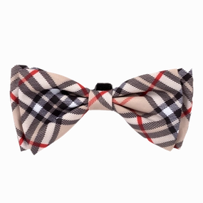 Bow Tie | Bias Plaid Tan