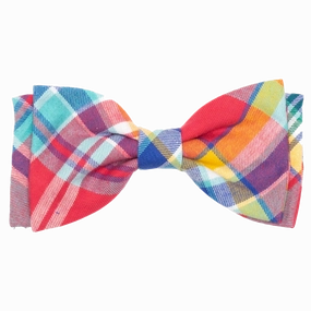 Bow Tie | Coral Plaid