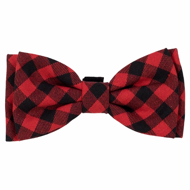 Bow Tie | Red & Black Buffalo Plaid