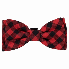 Bow Tie | Red & Black Buffalo Plaid