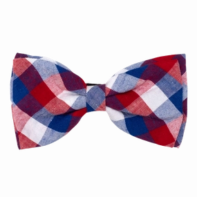 Bow Tie | Red, White, & Blue Check