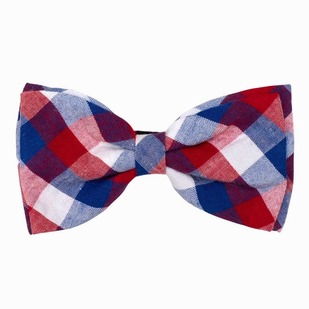 Bow Tie | Red, White, & Blue Check