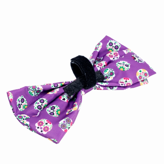 Bow Tie | Sugar Skulls Purple