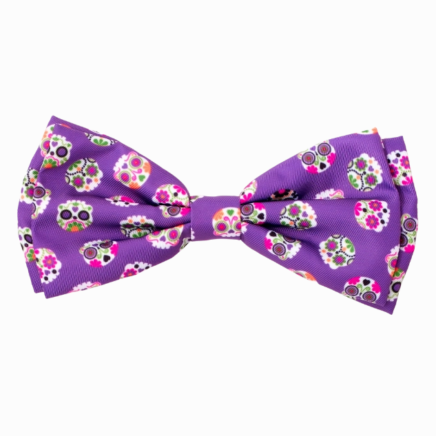 Bow Tie | Sugar Skulls Purple