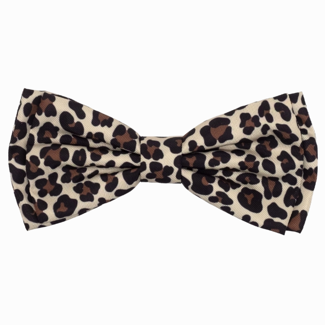 Bow Tie | Tan Leopard Print