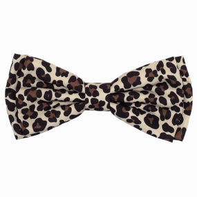 Bow Tie | Tan Leopard Print