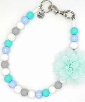 Breezy Blooms Beaded Pet Collar