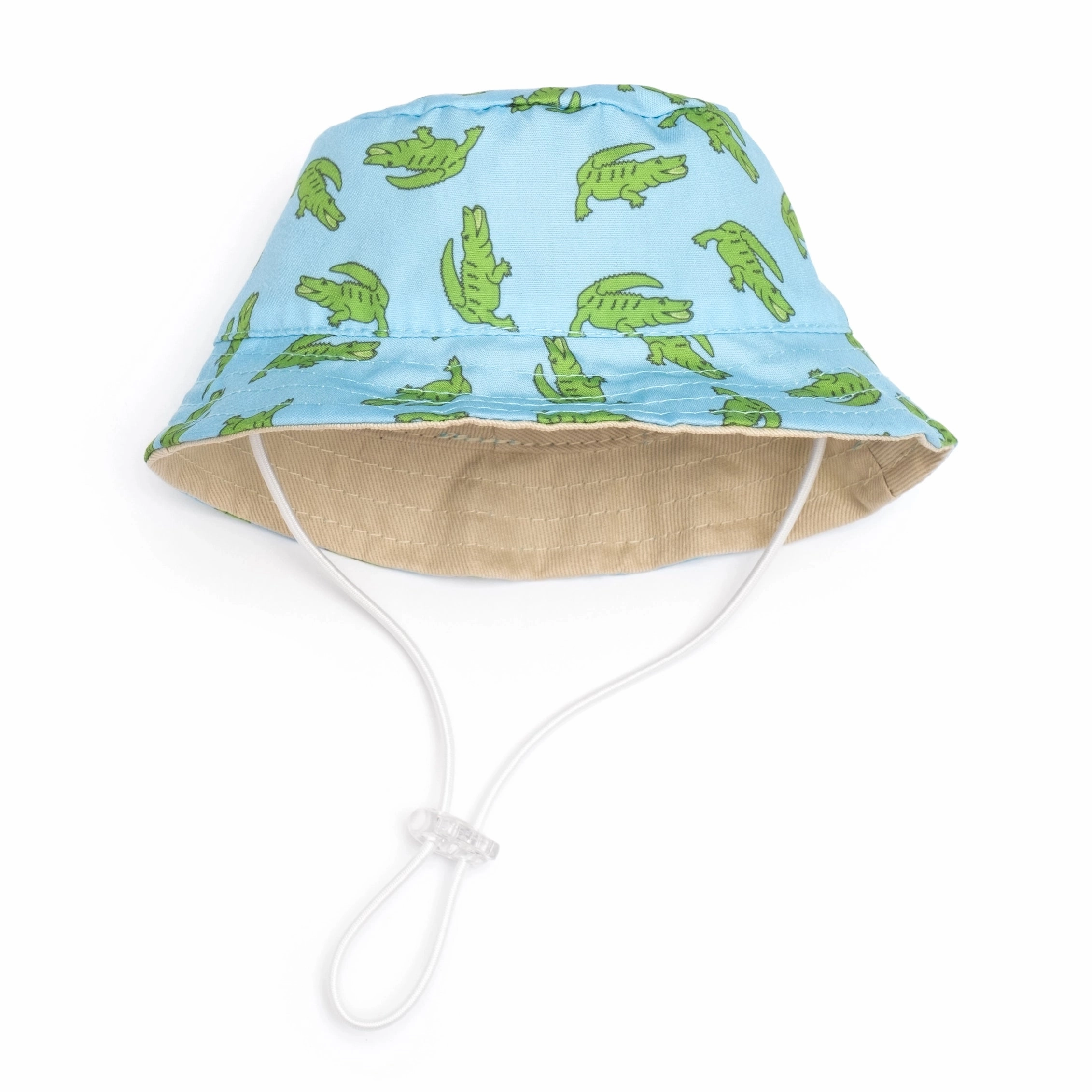 Bucket Hat | Blue & Lime Alligators