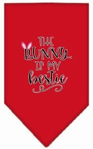 Bunny is my Bestie Screen Print Bandana in Many Colors