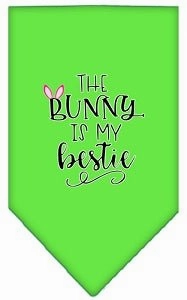 Bunny is my Bestie Screen Print Bandana in Many Colors