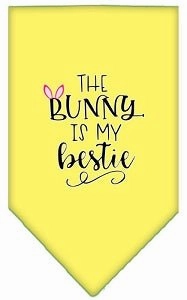 Bunny is my Bestie Screen Print Bandana in Many Colors