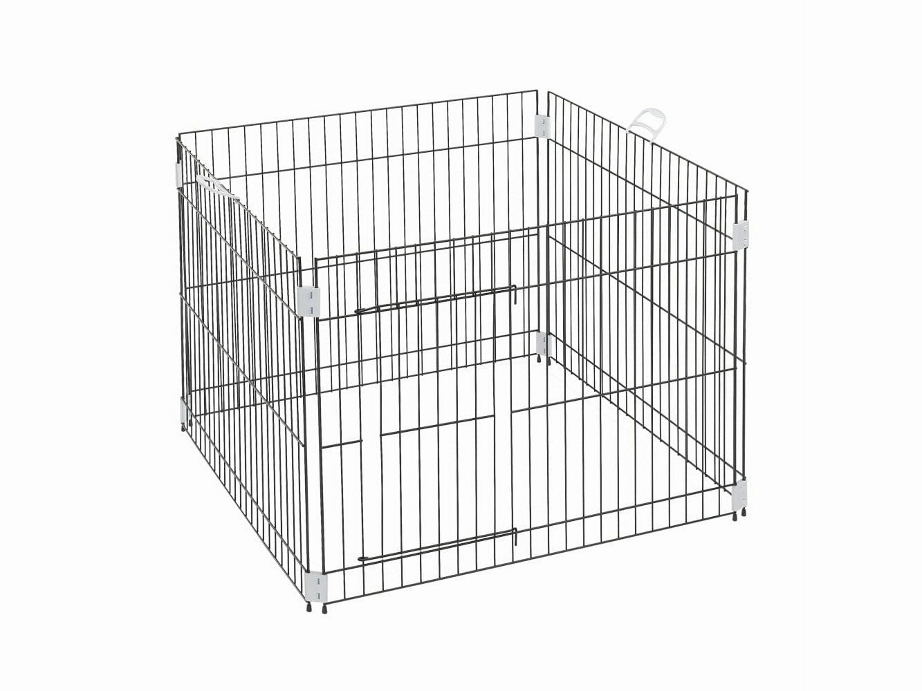 Cage Pen Black Dog Training