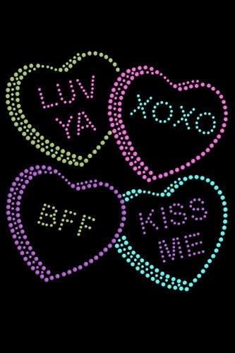 Candy Conversation Hearts #2 Bandana- Many Colors