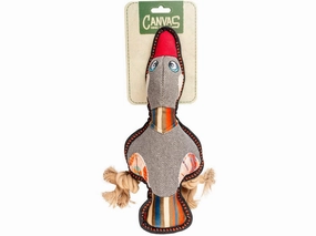Canvas duck 33x13x6cm grey