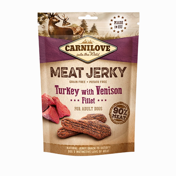 Carnilove Turkey with Venison Meat Jerky