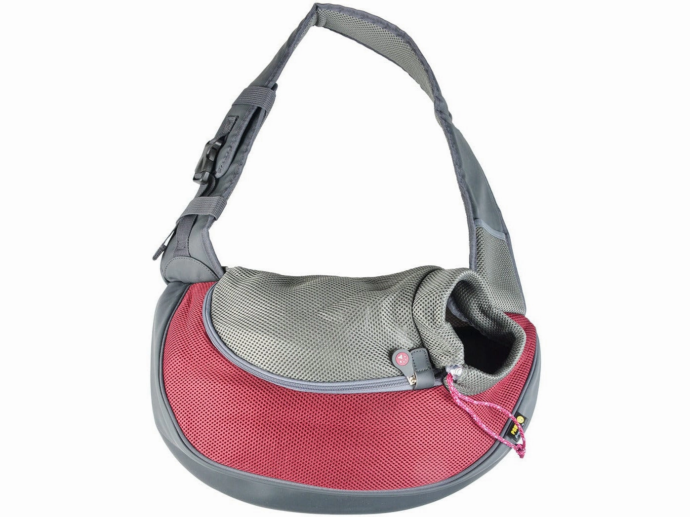 CARRYBAG SARAH CRAZY PAWS NYLON S - 25x15,5x43cm bordeaux