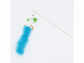 Cat Play Rob / Colorful Pony With Turkey Feather Teasing Cat Stick