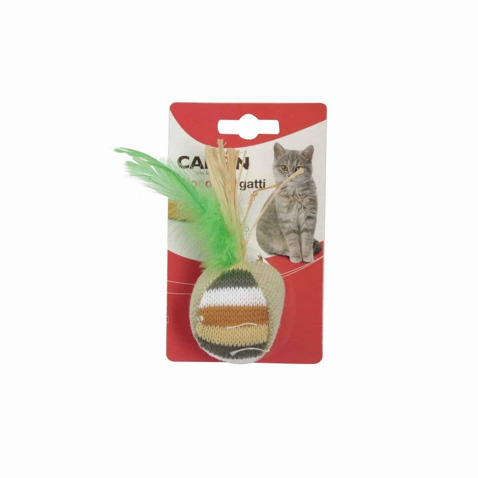 Cat Toy - Feathered Ball