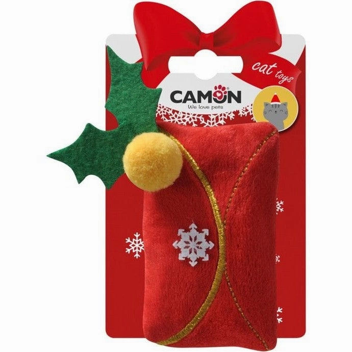 Cat toy- Red Envelope   Christmas Stocking, polyester, approx. 10cm