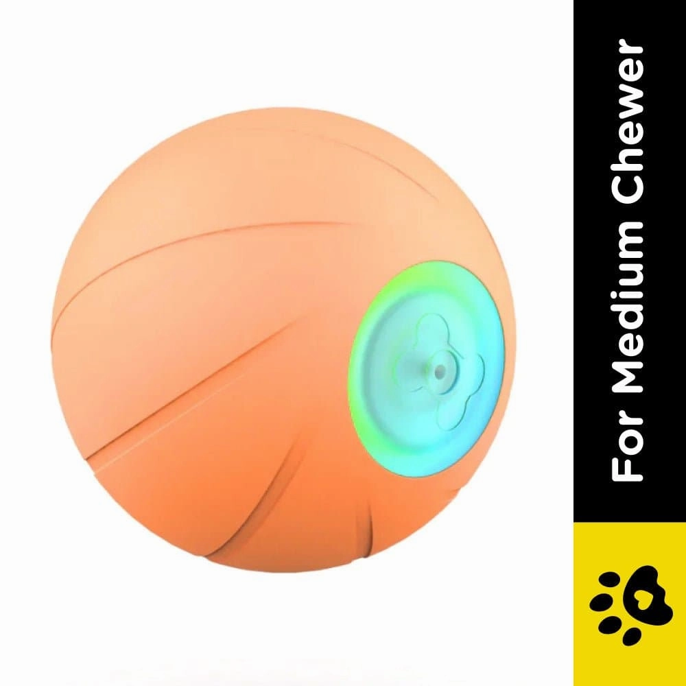 Cheerble Wicked SE Ball Toy for Dogs (Orange) | For Medium Chewers