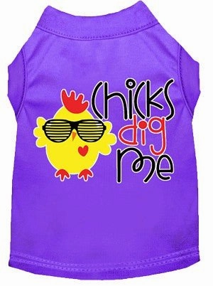 Chicks Dig Me Screen Print Dog Shirt in Many Colors