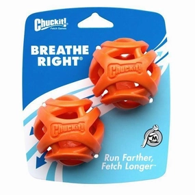 Chuckit Breathe Right Fetch Ball Medium Dog Toy 2 Pack ($)($)