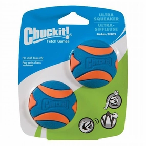 Chuckit Ultra Squeaker Ball Small Dog Toy 2 Pack ($)($)