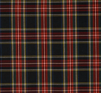 Classic Black and Red Tartan Plaid Dog Bow Tie Collar