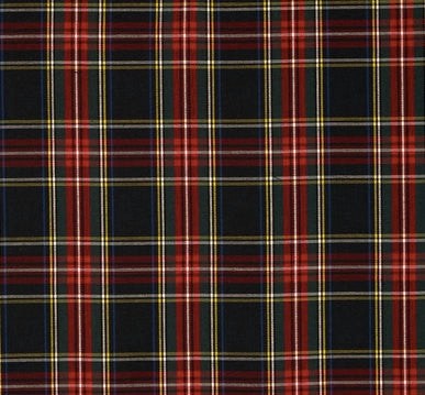 Classic Black and Red Tartan Plaid Dog Bow Tie
