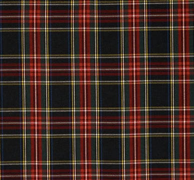 Classic Black and Red Tartan Plaid Girl Dog Flower Bow Tie Collar