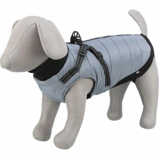 Coat with harness Pontis Grey