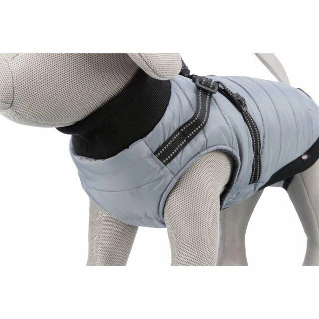 Coat with harness Pontis Grey