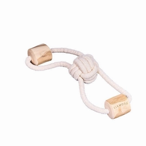 Coffee Wood Knot Dumbell Toy