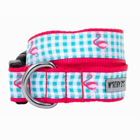 Collar | Gingham Flamingos