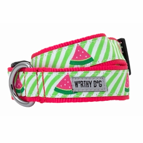 Collar | Green Stripe Watermelon