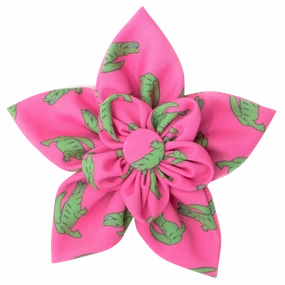 Collar Flower | Alligators Pink & Lime