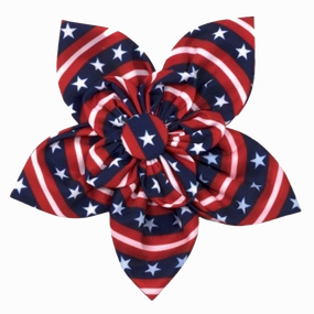 Collar Flower | Bias Stars & Stripes