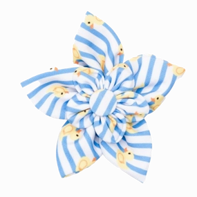 Collar Flower | Blue Stripe Rubber Duck