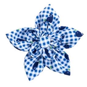 Collar Flower | Gingham Whales