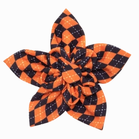 Collar Flower | Halloween Argyle