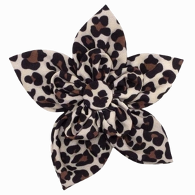 Collar Flower | Tan Leopard Print