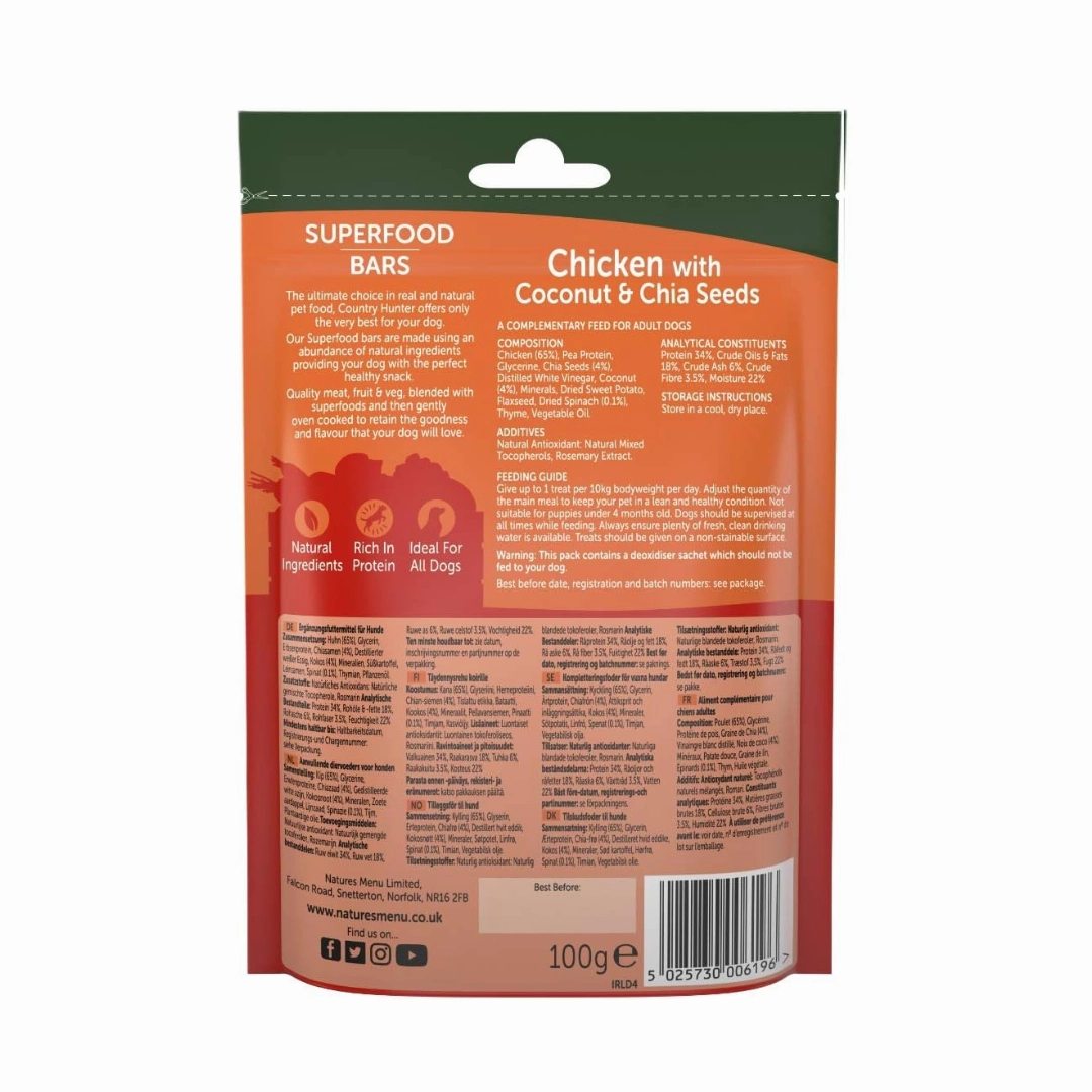 Country Hunter Chicken Superfood Bars
