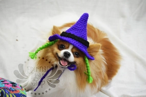 Crochet Purple Witch Hat
