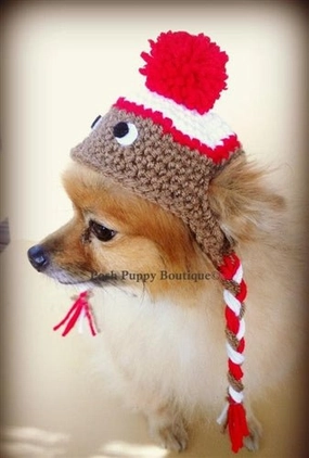 Crochet Sock Monkey Beanie Hat- Many Colors