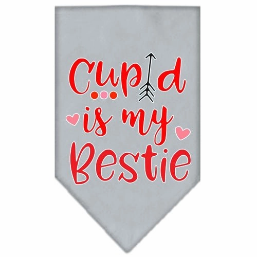 Cupid is My Bestie Screen Print Bandana - Black